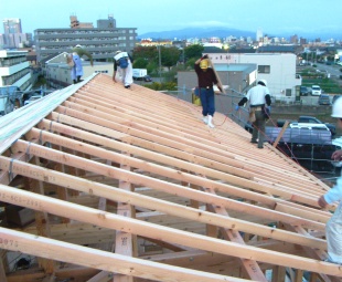 木工事　建て方