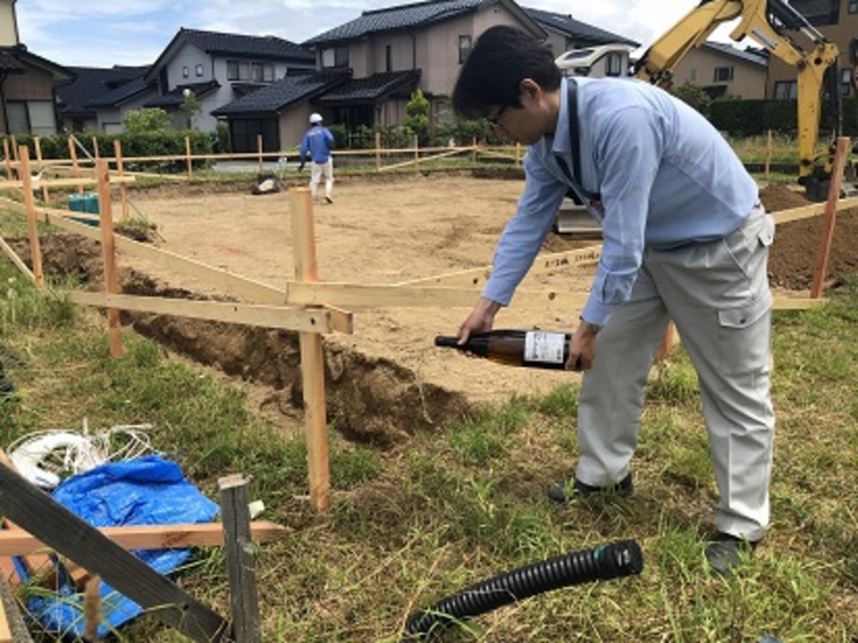 地鎮祭(四方浄め)